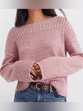 LOFT Ribtrim Boatneck Sweater